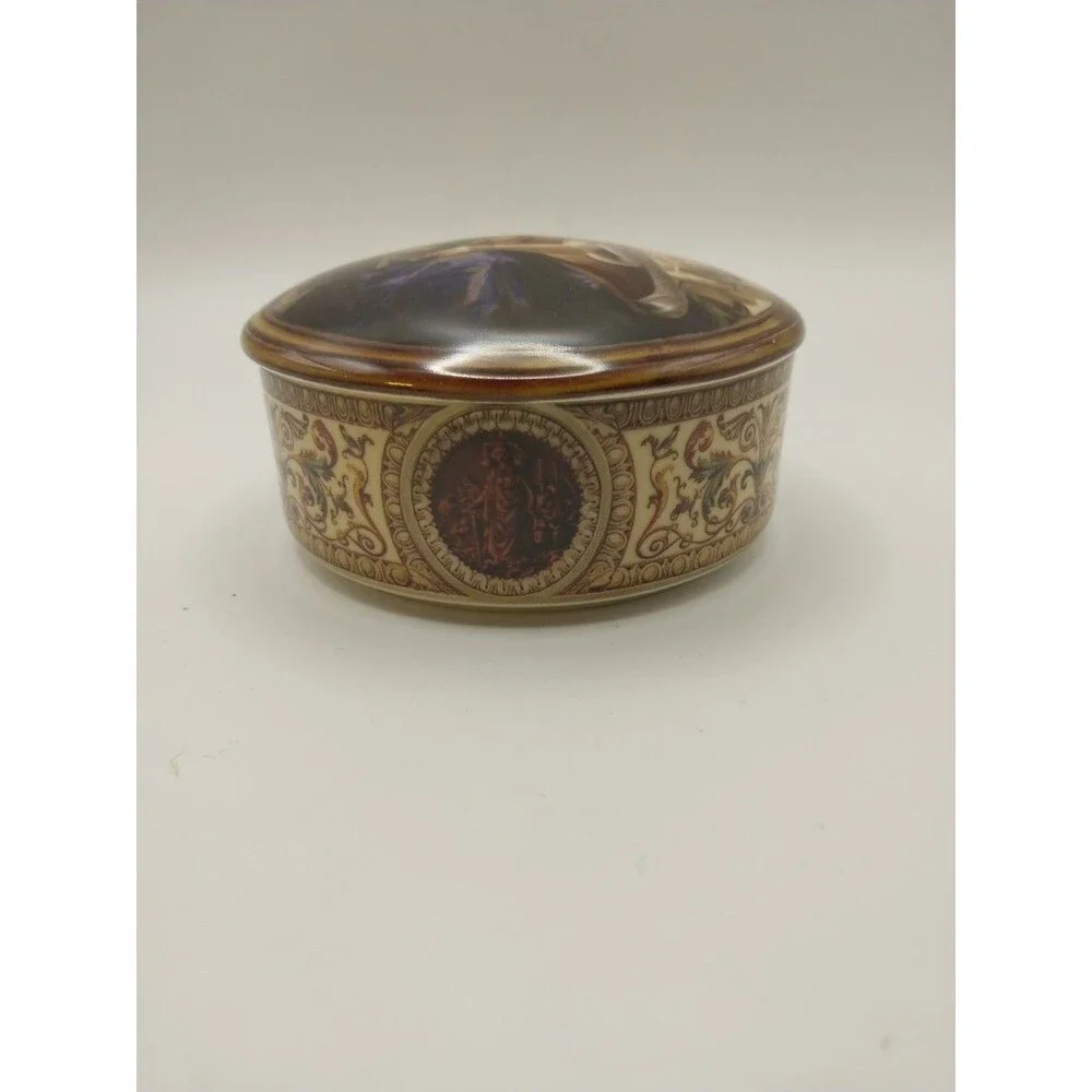 Pickard Executive Authority Ceramic Decorative Box With Brumidi Fresco Design
